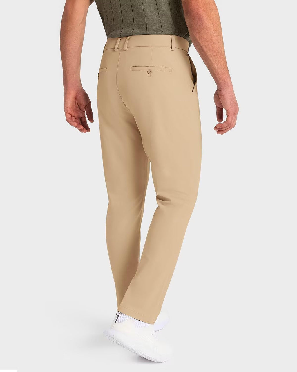 men Classic Fit Golf Pants Stretch Work Dress Pants 30''/32''/34'' Lightweight Casual Pants with Pockets