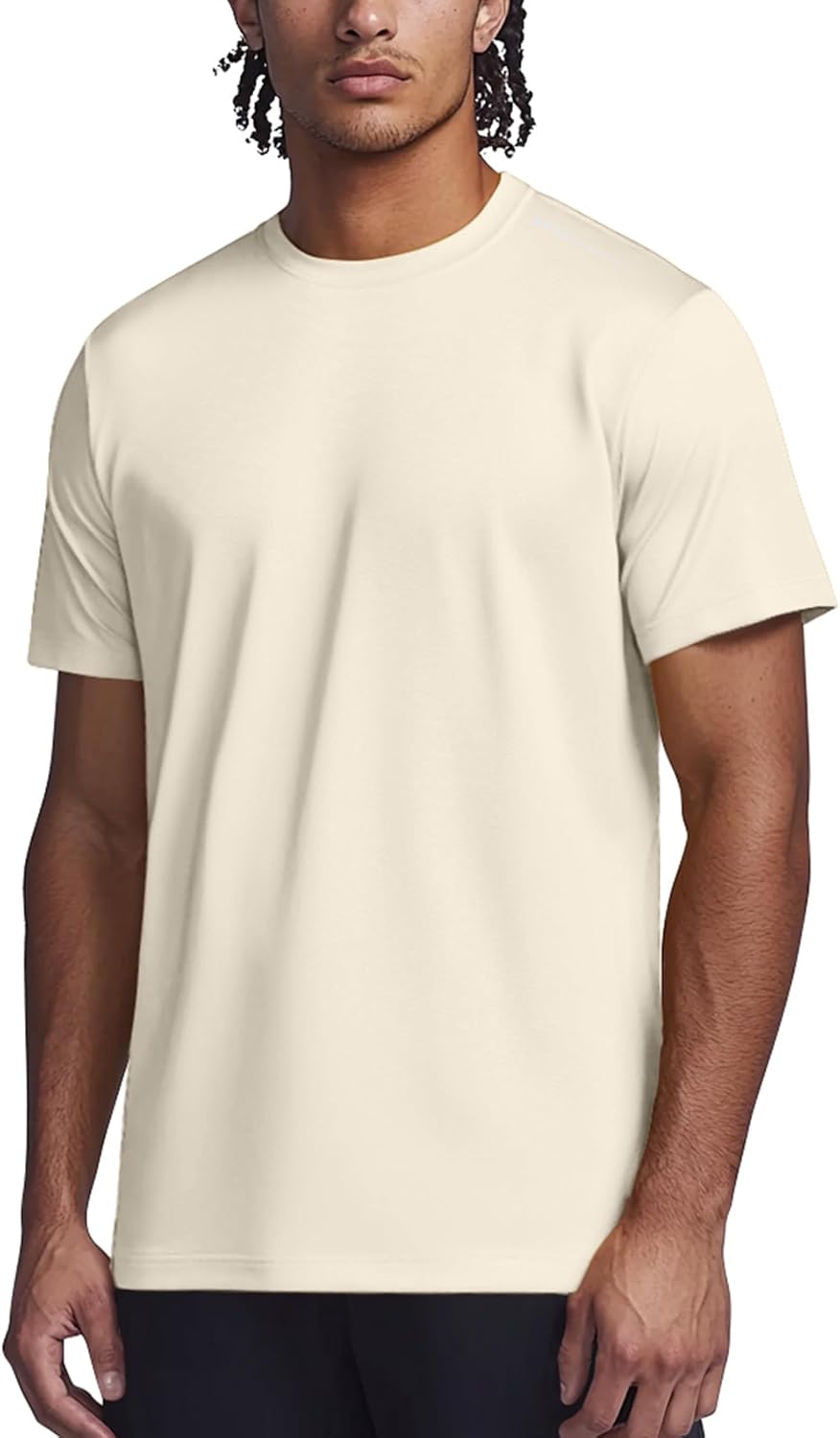 men Athletic Shirts Moisture Wicking Short Sleeve Quick Dry Workout T-Shirt for Gym Running Exercise