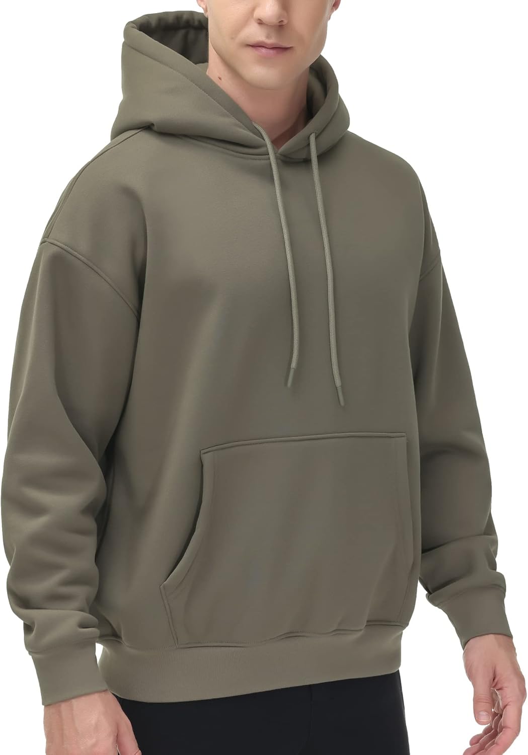 Men's Fleece Pullover Hoodie Loose Fit Ultra Soft Hooded Sweatshirt With Pockets