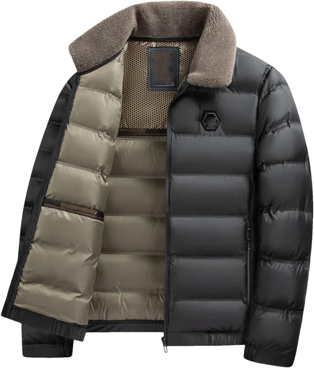 Men Thickened Cotton Padded Jacket Winter Warmth Versatile Jacket, Men Windproof Cotton Coat.