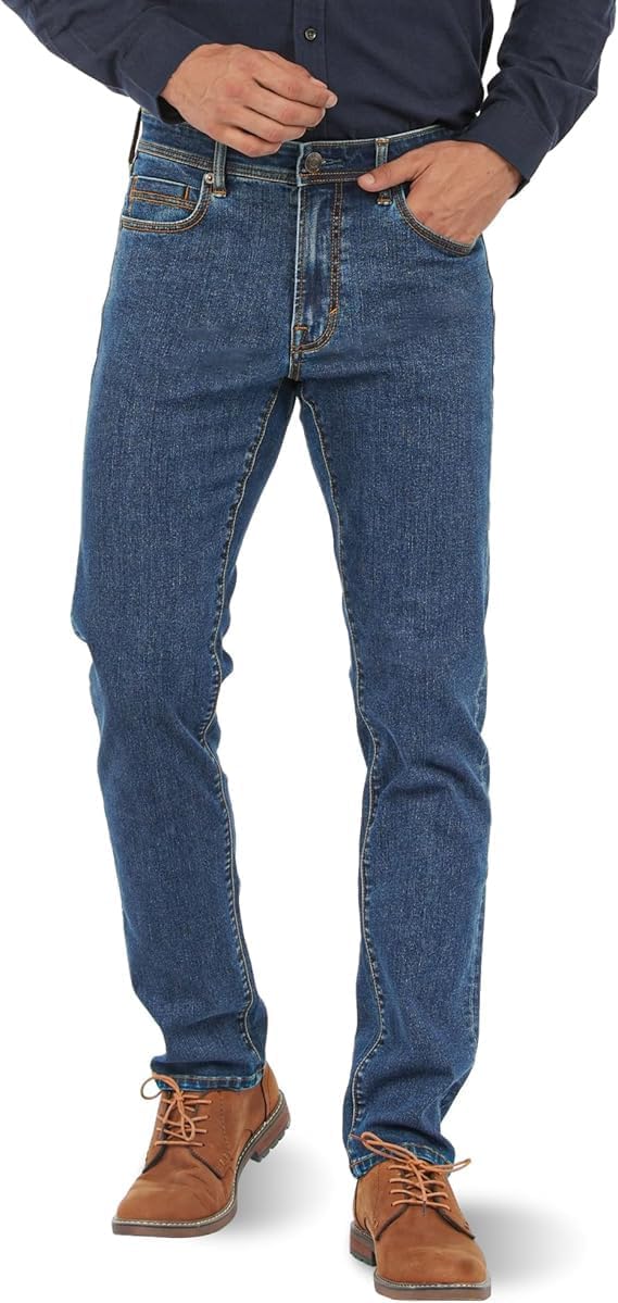 Slim Fit Jeans for Men Straight Fit Stretch Skinny Jeans Soft Comfy Denim Pants