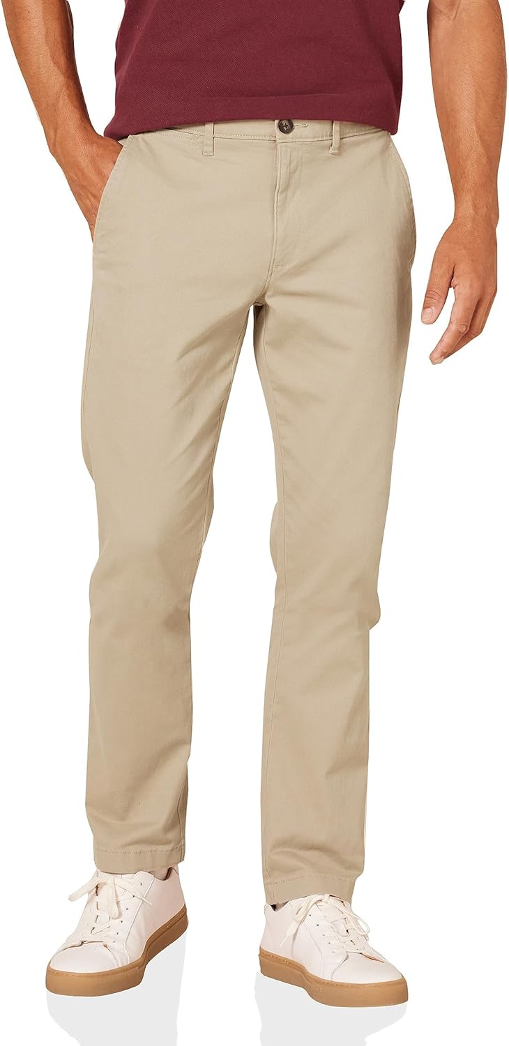 men Slim-Fit Casual Stretch Chino Pant
