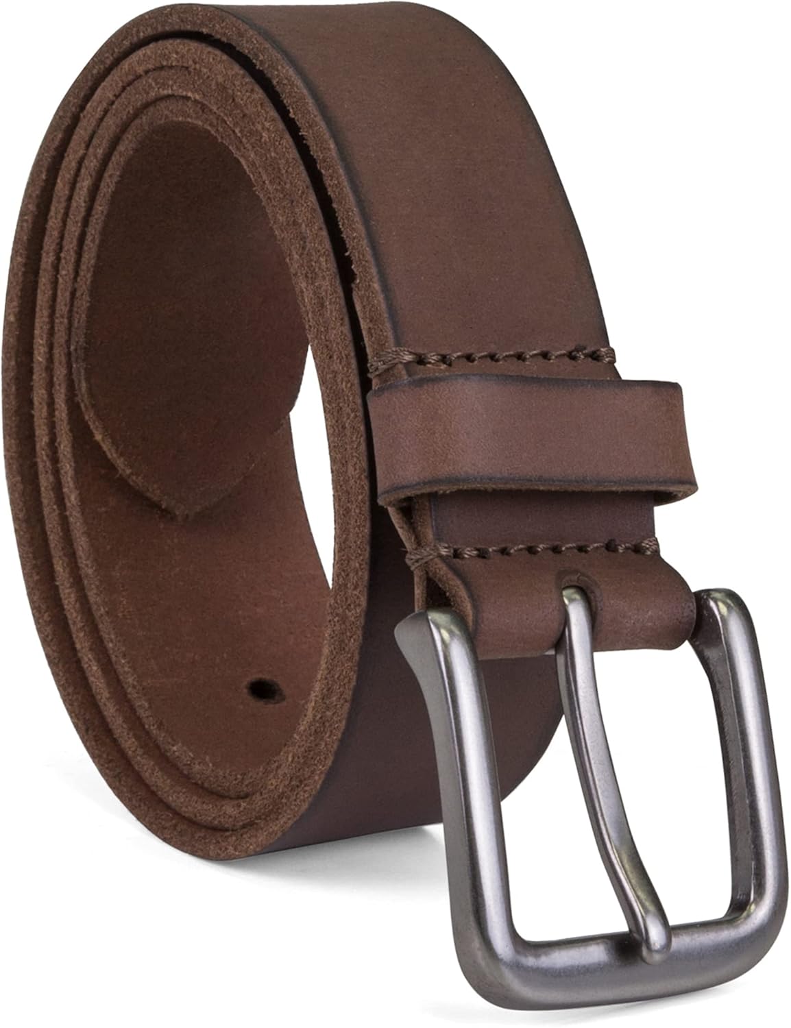 men 35mm Classic Buckle Leather Belt for Jeans