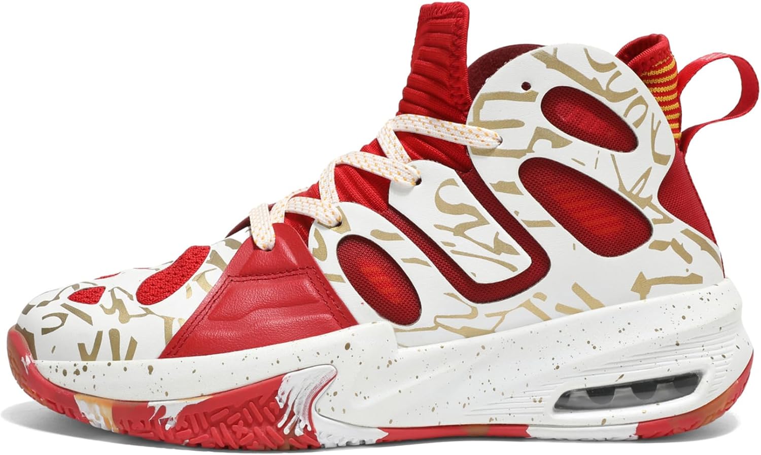 ASHION Men's Basketball Shoes Fashion Breathable Non Slip Sneakers Mens Arch Support Running Sport Shoes