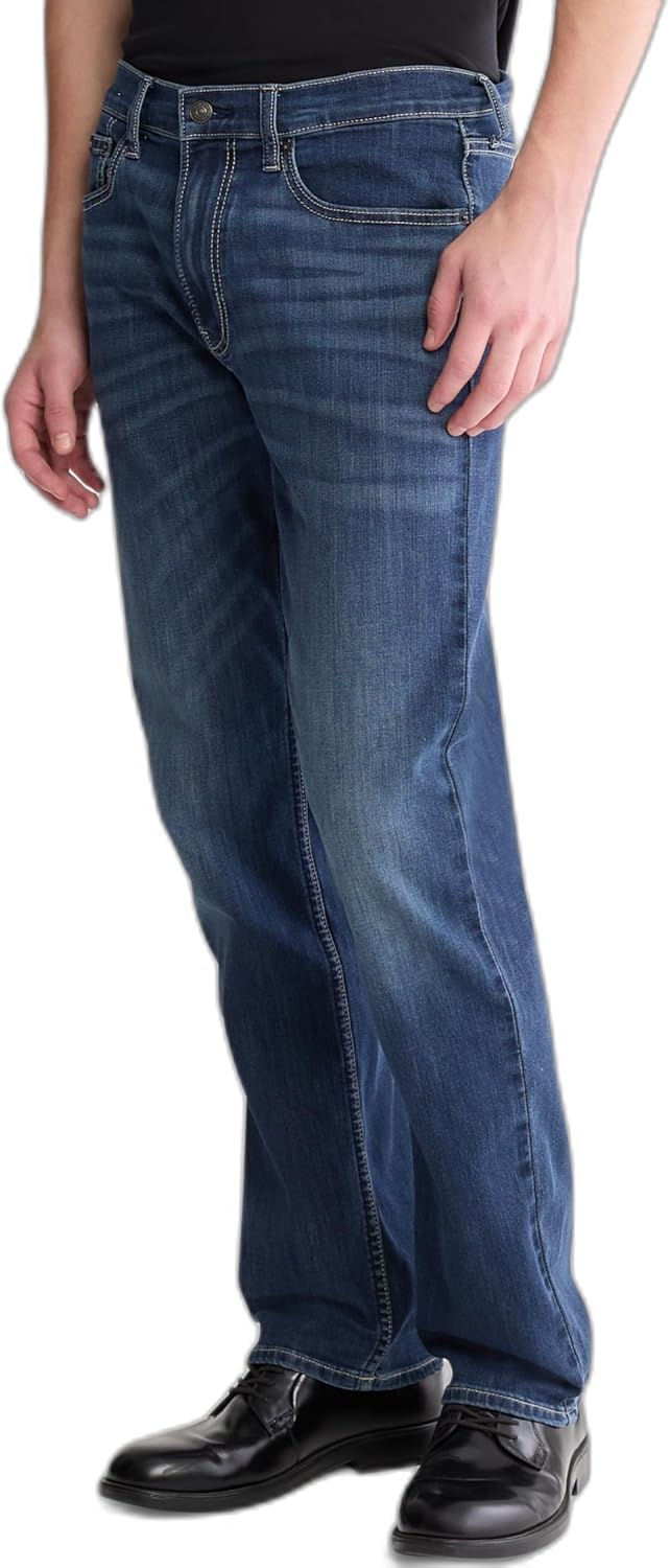 men Straight High Stretch Jeans