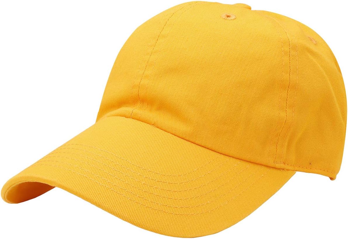 Classic Baseball Cap Dad Hat 100% Cotton Soft Adjustable Size