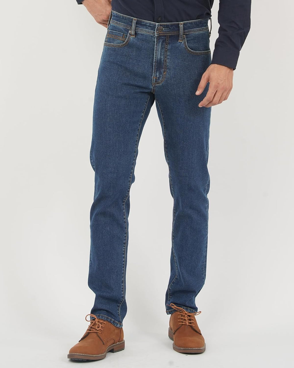 Slim Fit Jeans for Men Straight Fit Stretch Skinny Jeans Soft Comfy Denim Pants