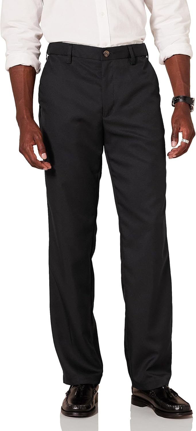 Men's Classic-Fit Expandable-Waist Flat-Front Dress Pant