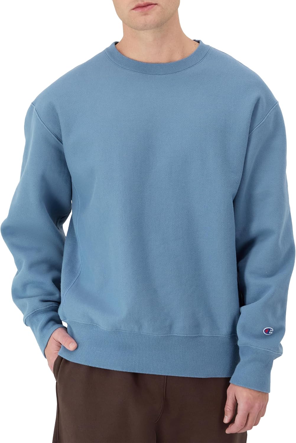 Men's Crewneck Sweatshirt, Reverse Weave, Heavyweight Fleece Sweatshirt For Men