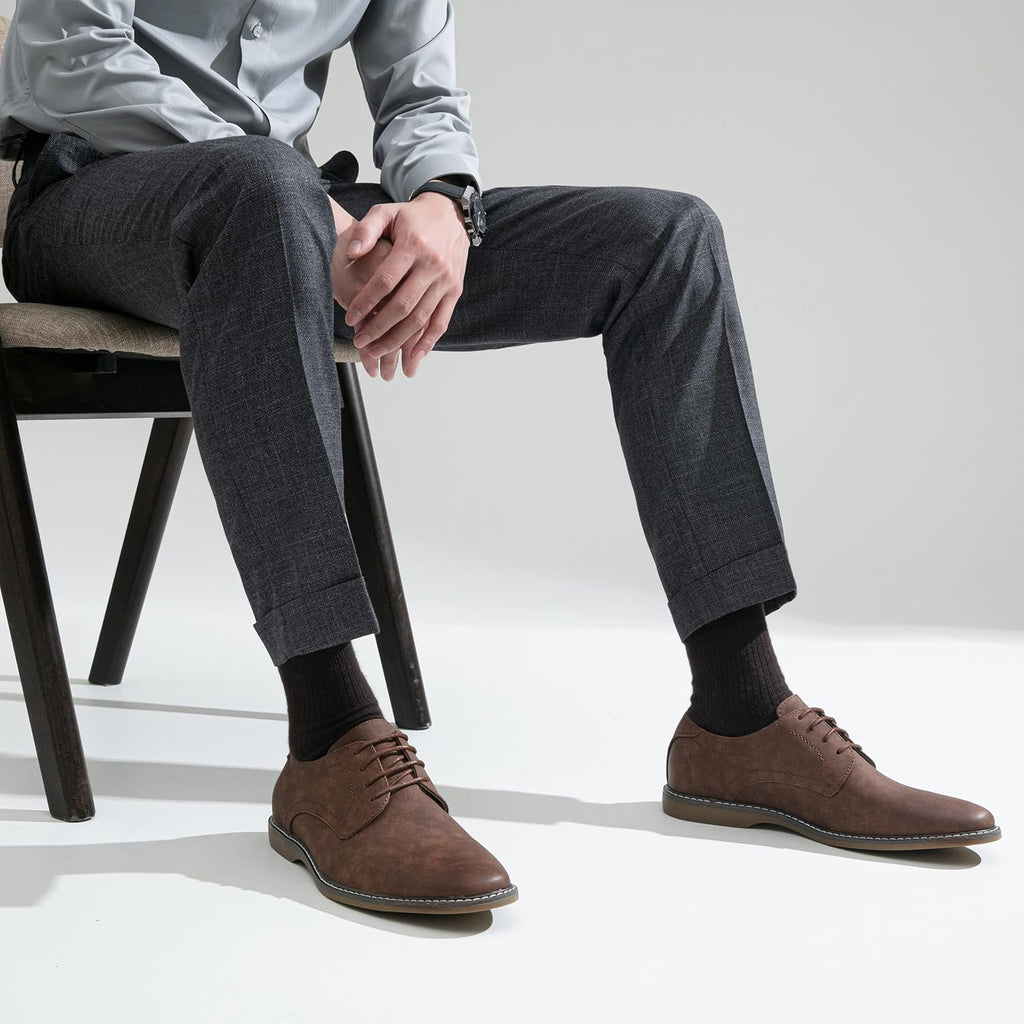 men Casual Dress Shoes Suede Business Classic Dress Shoes for Men