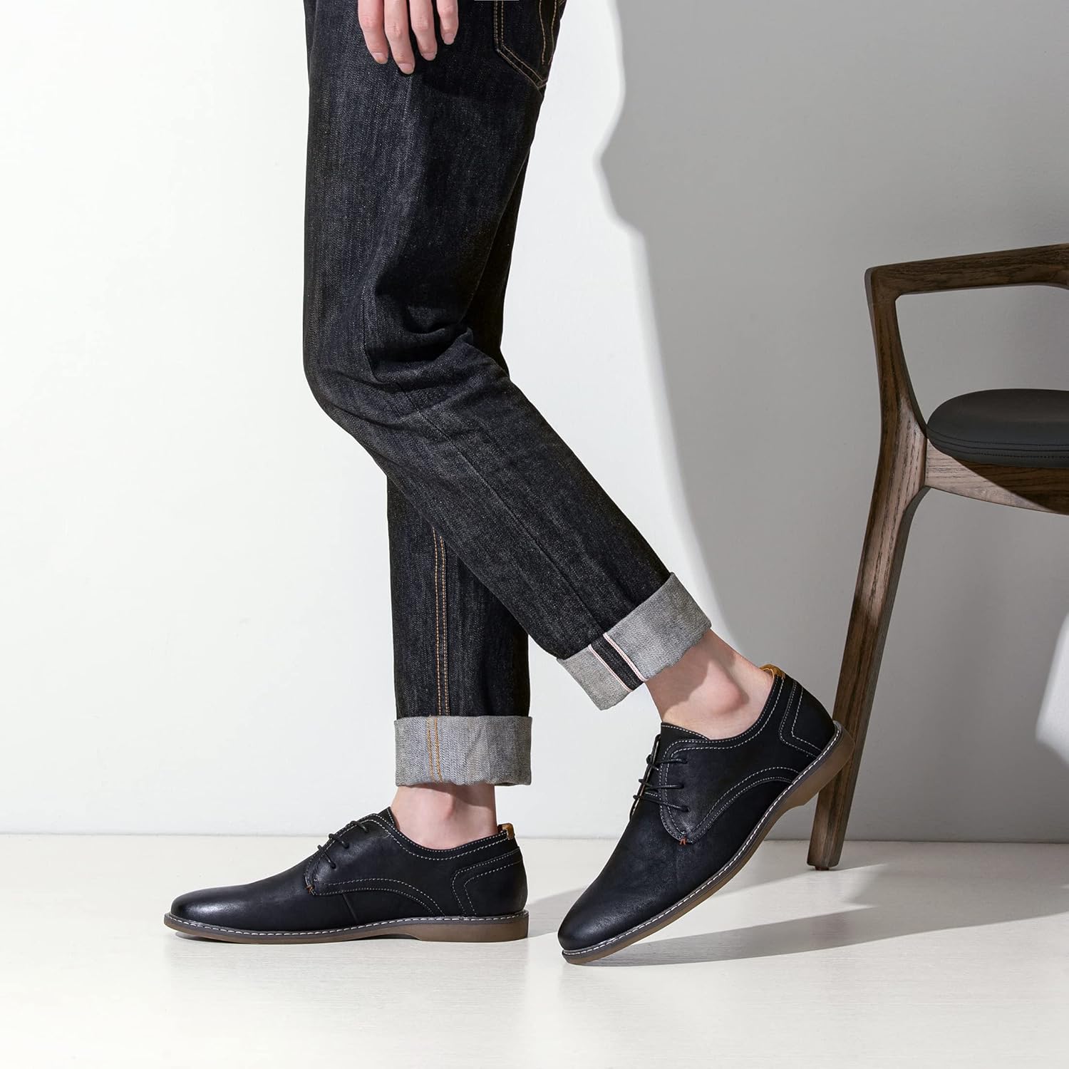 men Casual Dress Shoes Suede Business Classic Dress Shoes for Men