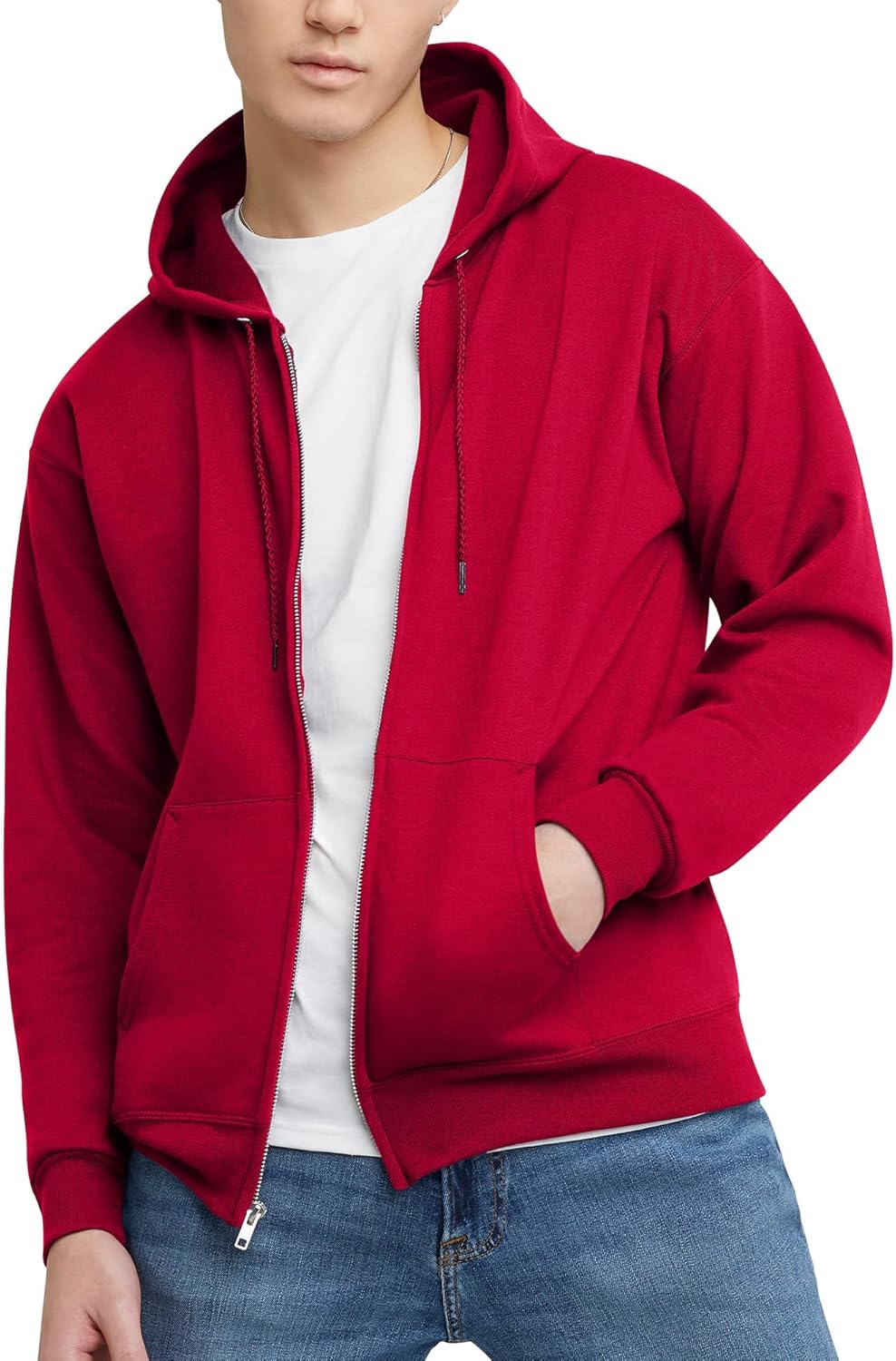 Men's Zip-Up Hoodie,  Fleece Full-Zip Hoodie for Men, Hooded Sweatshirt