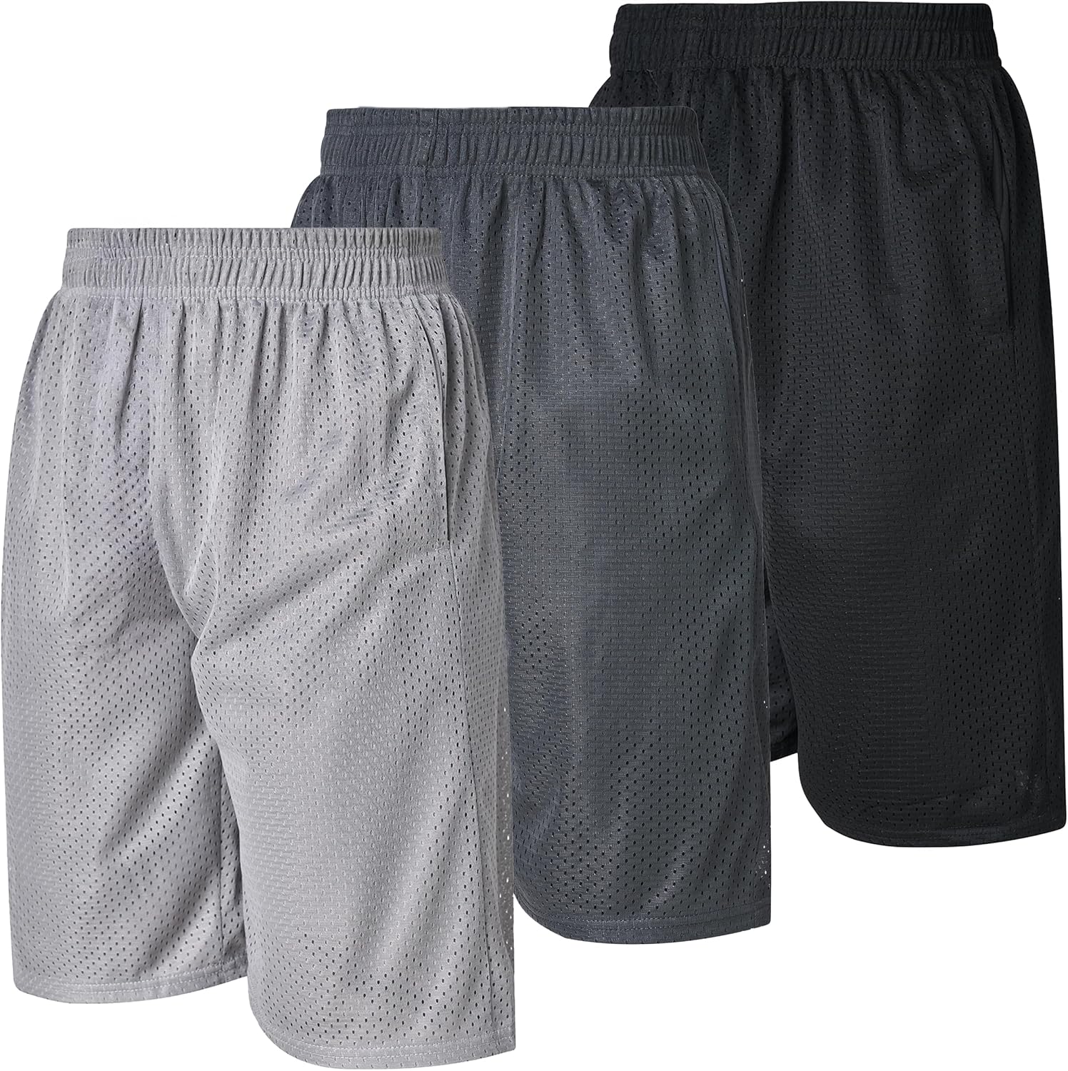 Ultra Performance men Athletic Mesh Short's 3 Pack men Basketball Shorts Gym Workout & Sport Short with Pockets for Men